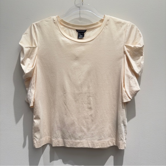 NWOT- Club Monaco Ruffled Sleeve Top Size XS - Picture 1 of 4